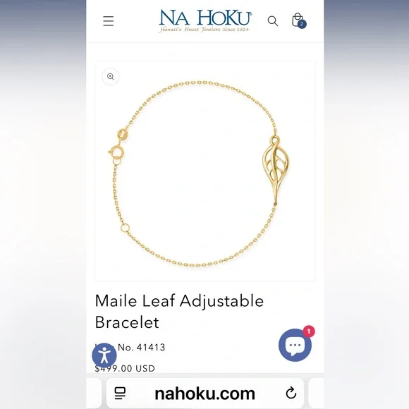 Na Hoku White Gold Bracelet - Picture 6 of 6